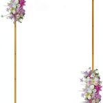 Fomcet Gold Steel Wedding Arch for Ceremony Decorations-0