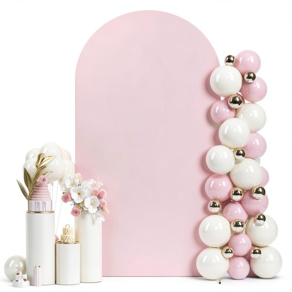 Pink Spandex Arch Backdrop JCJ Photo Background-0