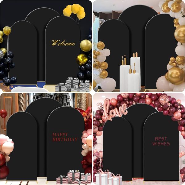 Mekpiwu Metal Arch Backdrop Stand Set Wedding Party Decor-3