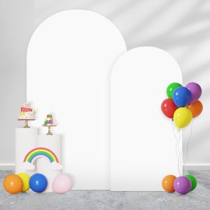 JCJ Spandex Arch Backdrop Beige 7.2ft White-0