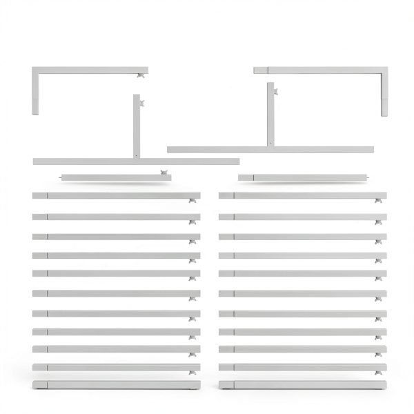 Wokceer Wedding Arch Metal Square Garden Arbors Ceremony-3
