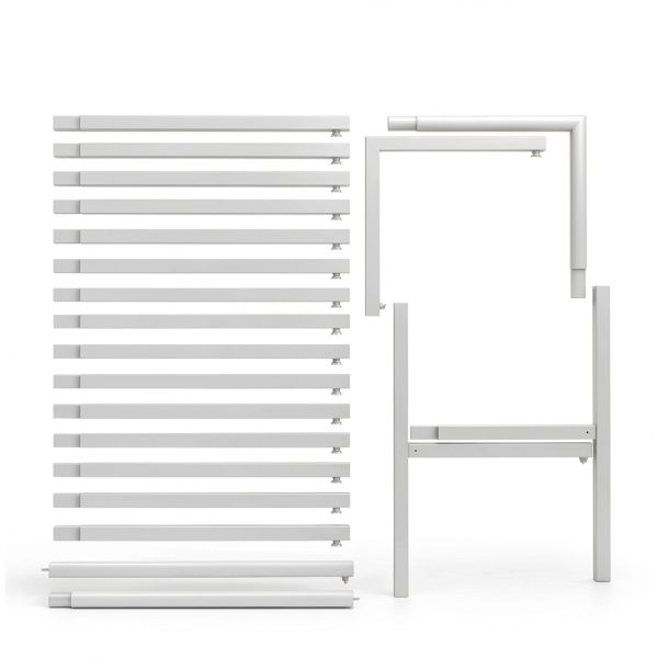 Wokceer Metal Wedding Arch Stand Square White Gold Decor-5