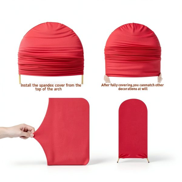 Spandex Arch Backdrop Cover YIJXPOIN 4ft Double‑Sided-1