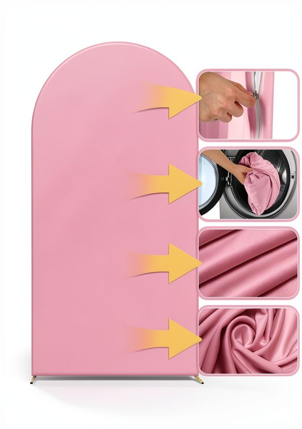 Pink Spandex Arch Backdrop JCJ Photo Background-2