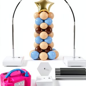 SERONLINE Balloon Arch Kit Sturdy Metal Frame Easy Assembly-0