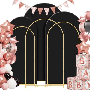 Mekpiwu Metal Arch Backdrop Stand Set Wedding Party Decor-0