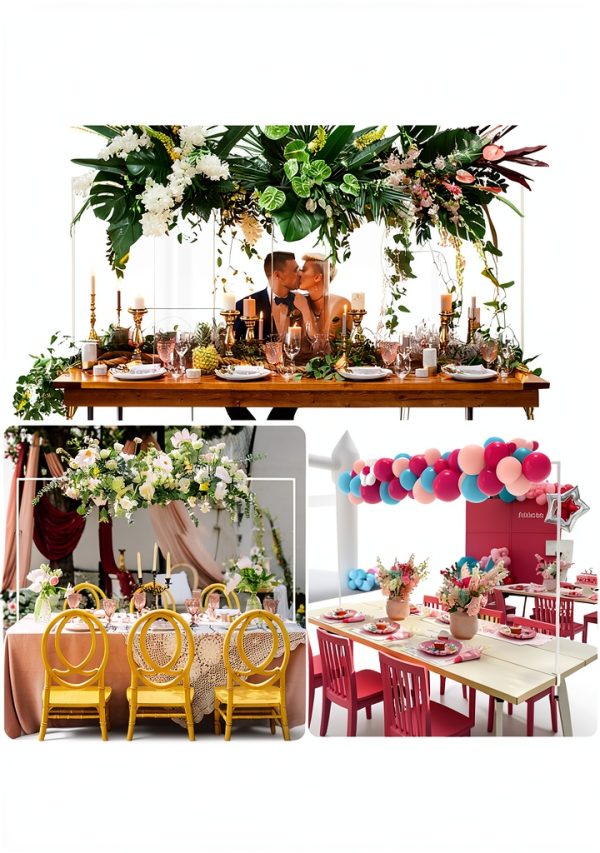 Xiomot Adjustable Table Arch Metal Modern Decor Stand-5