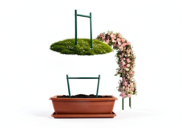 GreenGiggle Metal Garden Arch Trellis for Climbing Plants-4