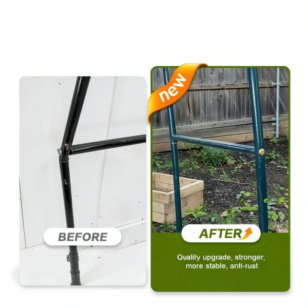 Garden Arch Newsmarts Metal Arch Green Design-3