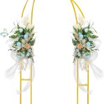 Chimei Garden Arbor Aluminum Arch Backdrop Stand Set of 2-0