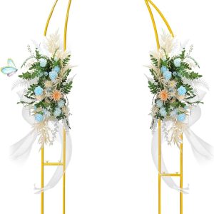 Chimei Garden Arbor Aluminum Arch Backdrop Stand Set of 2-0