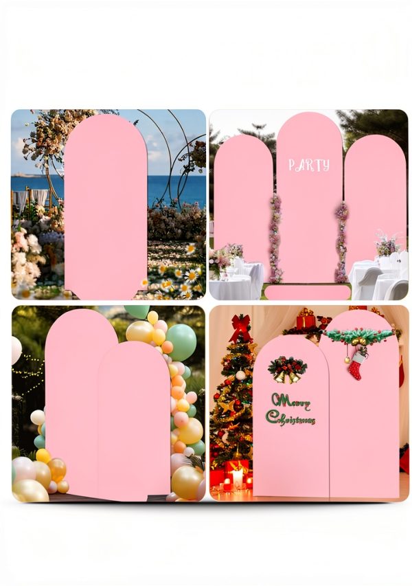 Pink Spandex Arch Backdrop JCJ Photo Background-4