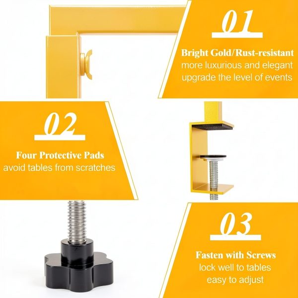 Xiomot Adjustable Table Arch Metal Pedestal Stand-3