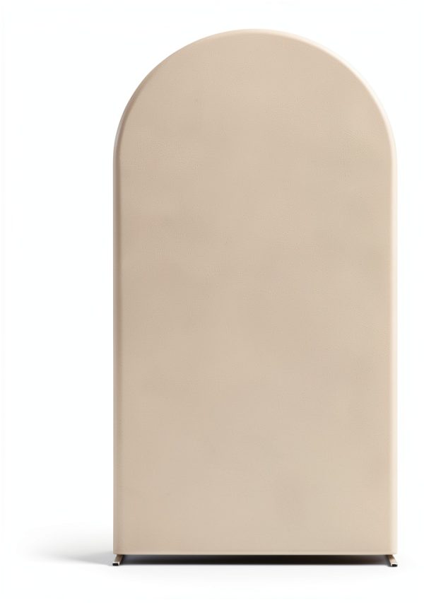 JCJ Spandex Wedding Arch Cover 6.6ft Beige Backdrop-2