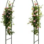 GreenGiggle Metal Garden Arch Trellis for Climbing Plants-0