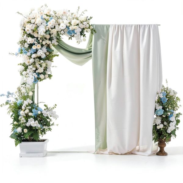 Wokceer Wedding Arch Metal Square Garden Arbors Ceremony-1