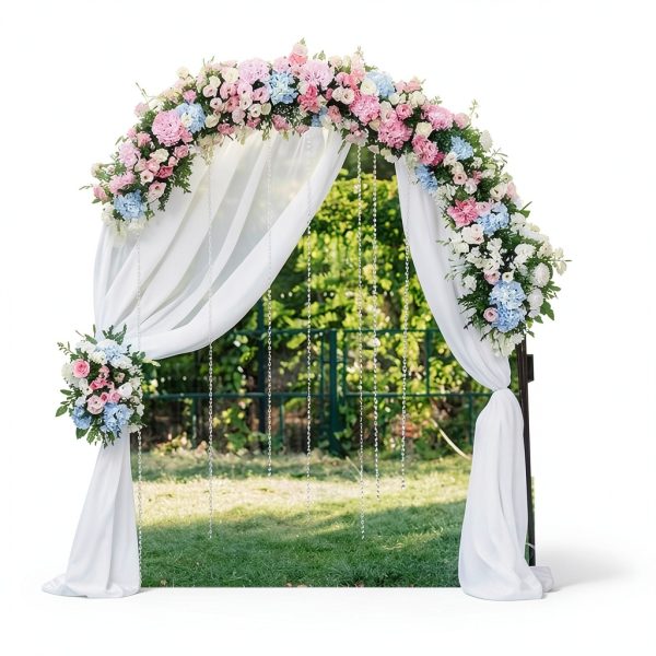 Garden Arch Newsmarts Metal Arch Green Design-2
