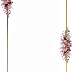 Wokceer Gold Metal Square Wedding Arch Sturdy Modern Design-0