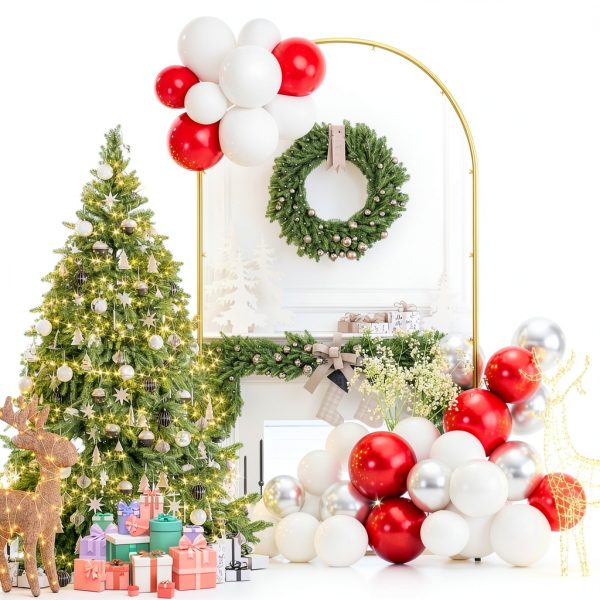 Snughome Gold Metal Arch Backdrop Stand 7.2FT-1