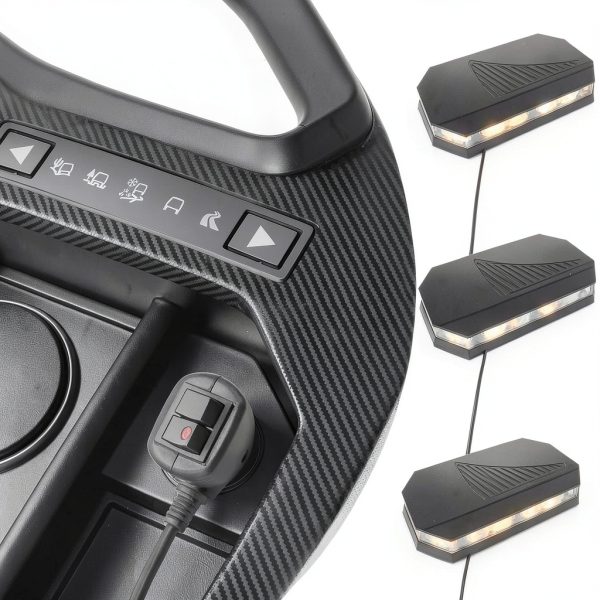 JESTMOTOR 3 Color Roof Top Strobe Lights Universal Fit-2