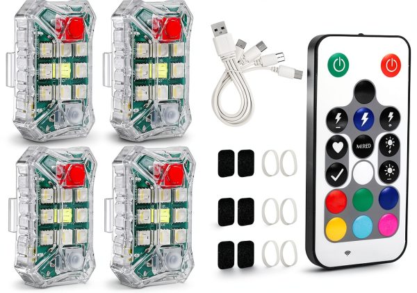Wireless LED Strobe Light kkaaddw Plastic Design-0