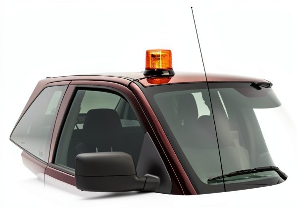 LED Strobe Light Amber 6-LED Rectangular Pipe Mount Buyers SL645ALP-2