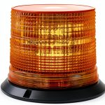 LED Strobe Light Amber 6-LED Rectangular Pipe Mount Buyers SL645ALP-0