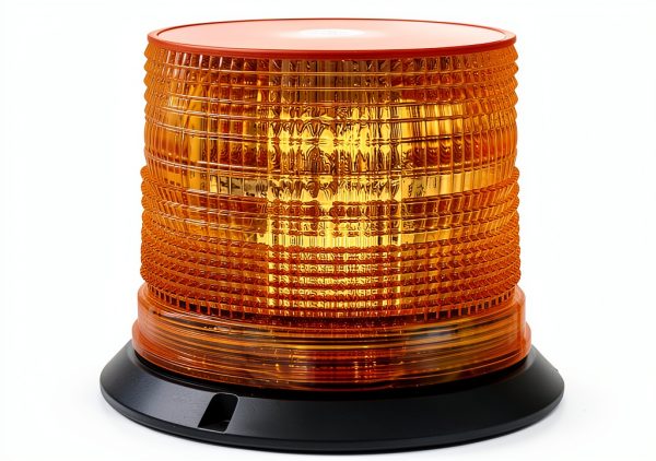LED Strobe Light Amber 6-LED Rectangular Pipe Mount Buyers SL645ALP-0