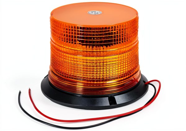 LED Strobe Light Amber 6-LED Rectangular Pipe Mount Buyers SL645ALP-3