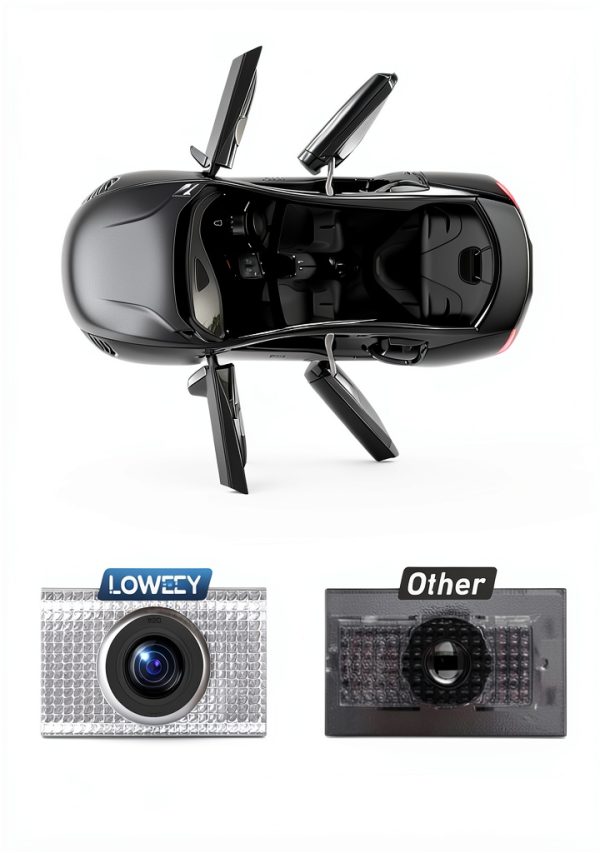 Car Door Lights LOWEEY Logo Projector Puddle Lights 4K HD No Fade 4-6